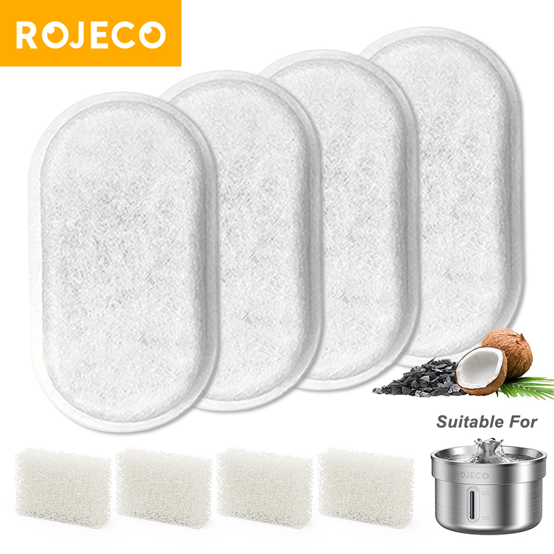 Cat Water Fountain Filter - ROJECO Replaceable Water Fountain Filter For