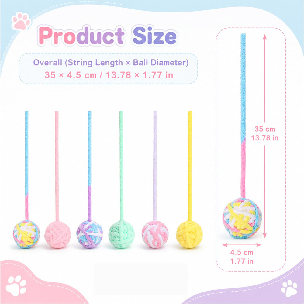 Cat Toys Balls Woolen Yarn Cat - Catnip Toys review and price