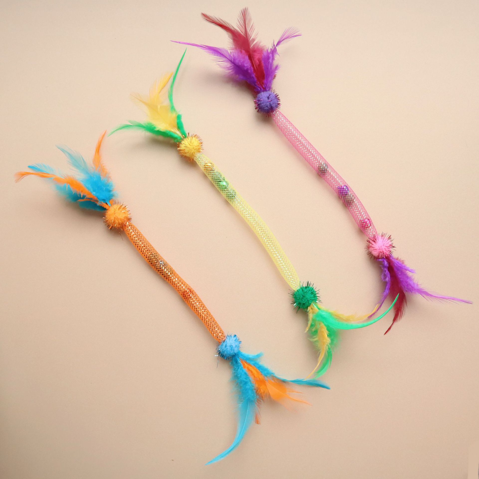 Feather Teasing Cat Stick Elas - Catnip Toys review and price