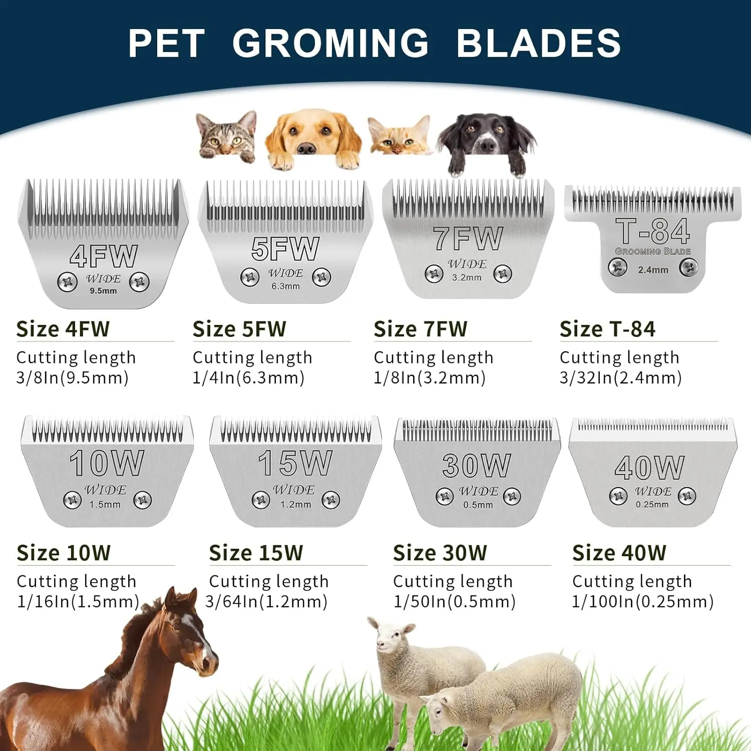 Detachable animal wide blade F - Dog Grooming Clippers review and price
