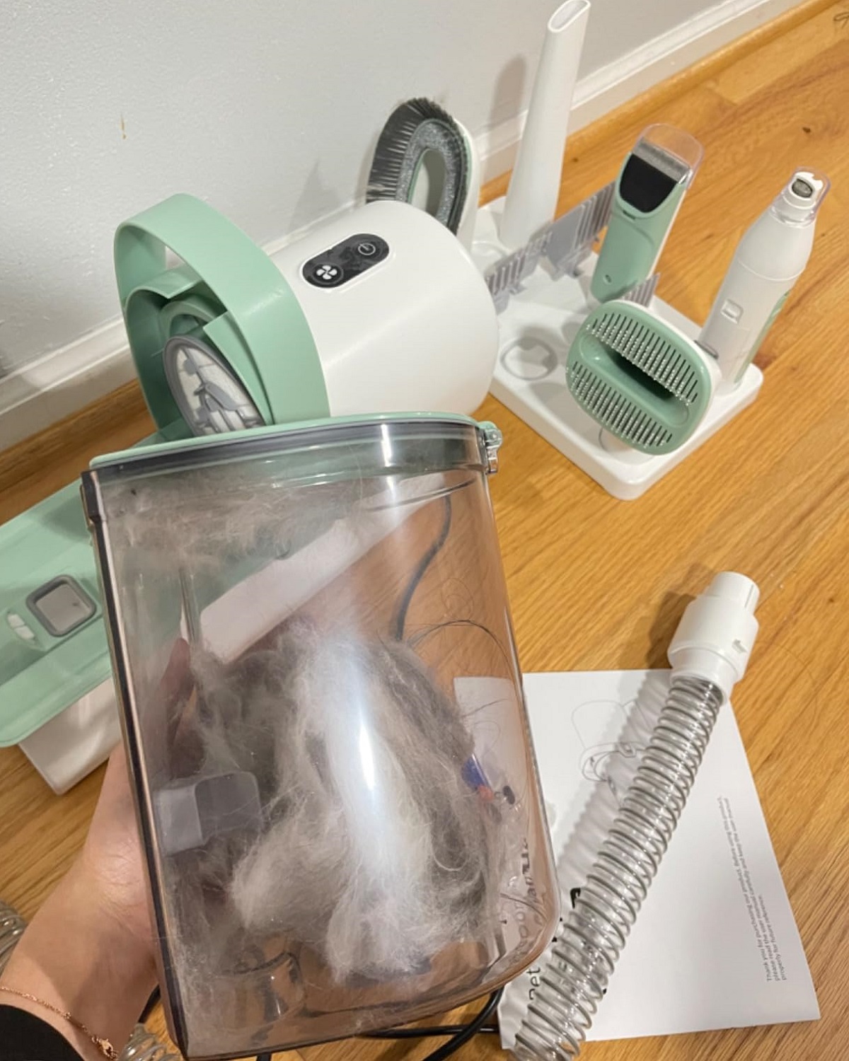 STLF JW  11000Pa Vacuum Pet Gr - Dog Grooming Clippers review and price