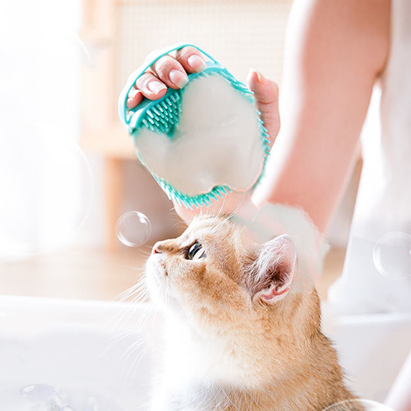Soft Silicone Pet Bathing Brus - Pet Supplies Application review and price