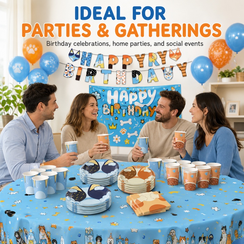 Blue Dog Party Supplies Bundle - Pet Supplies In Bulk review and price