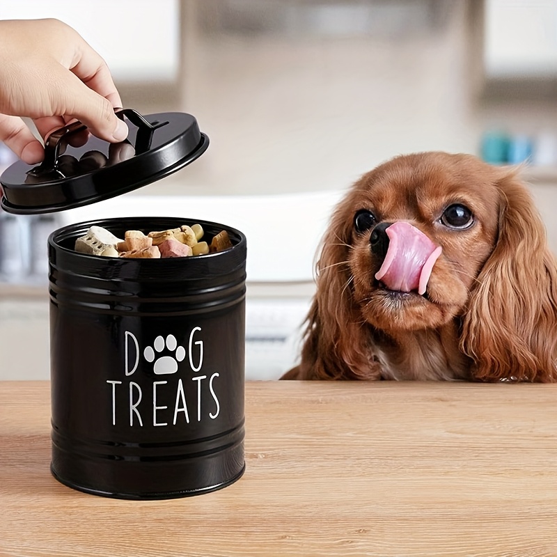 Metal Dog Treat Container Dog  - Pet Supplies Is Food review and price