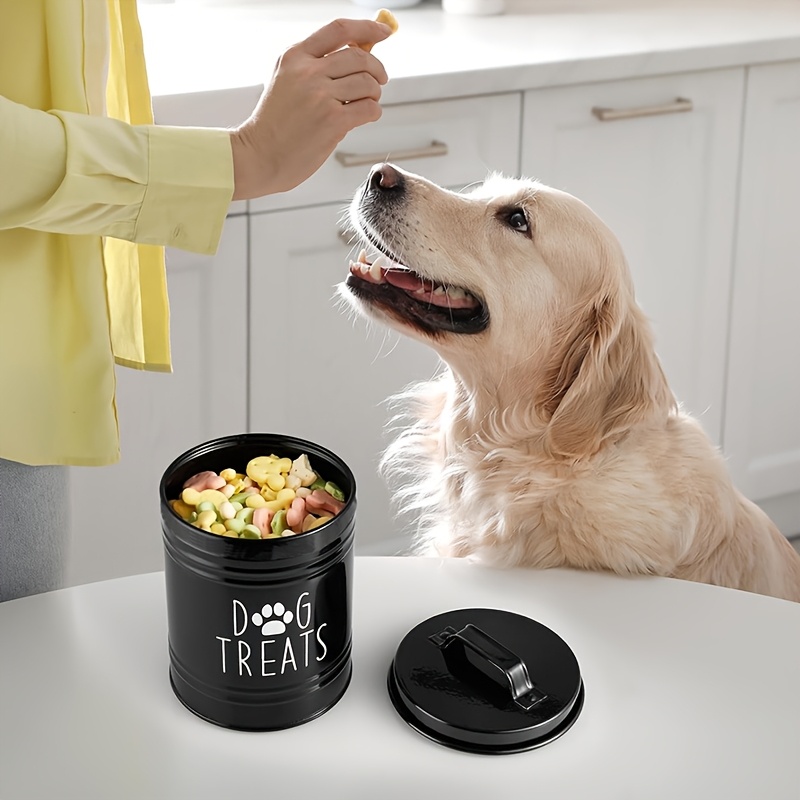 Metal Dog Treat Container Dog  - Pet Supplies Is Food review and price
