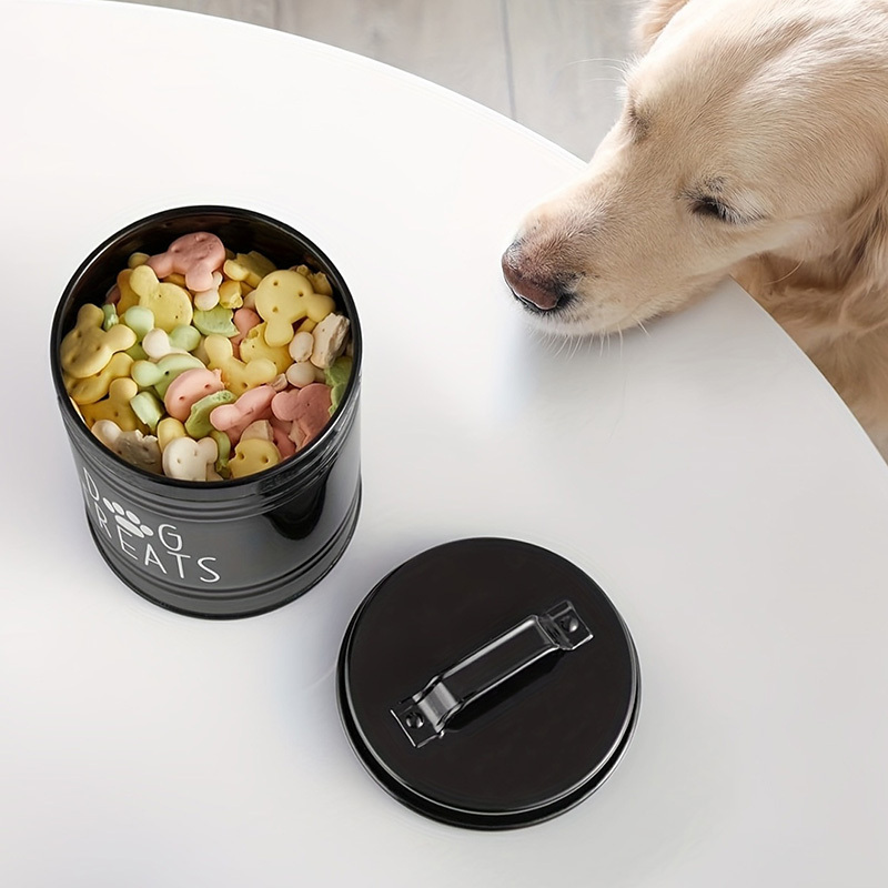 Metal Dog Treat Container Dog  - Pet Supplies Is Food review and price