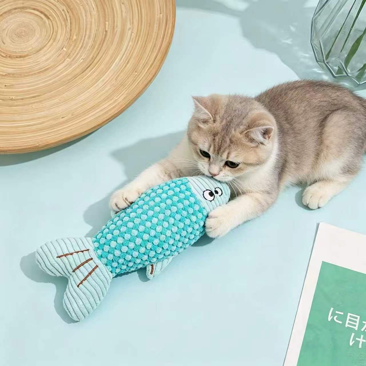 Plush Catnip Fish Toy Interact - Catnip Toys review and price