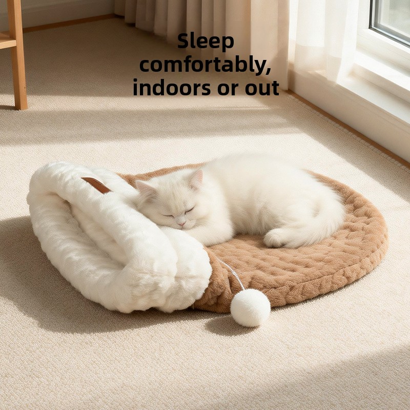 Striped sleeping bag cat nest, - Pet Supplies Application review and price