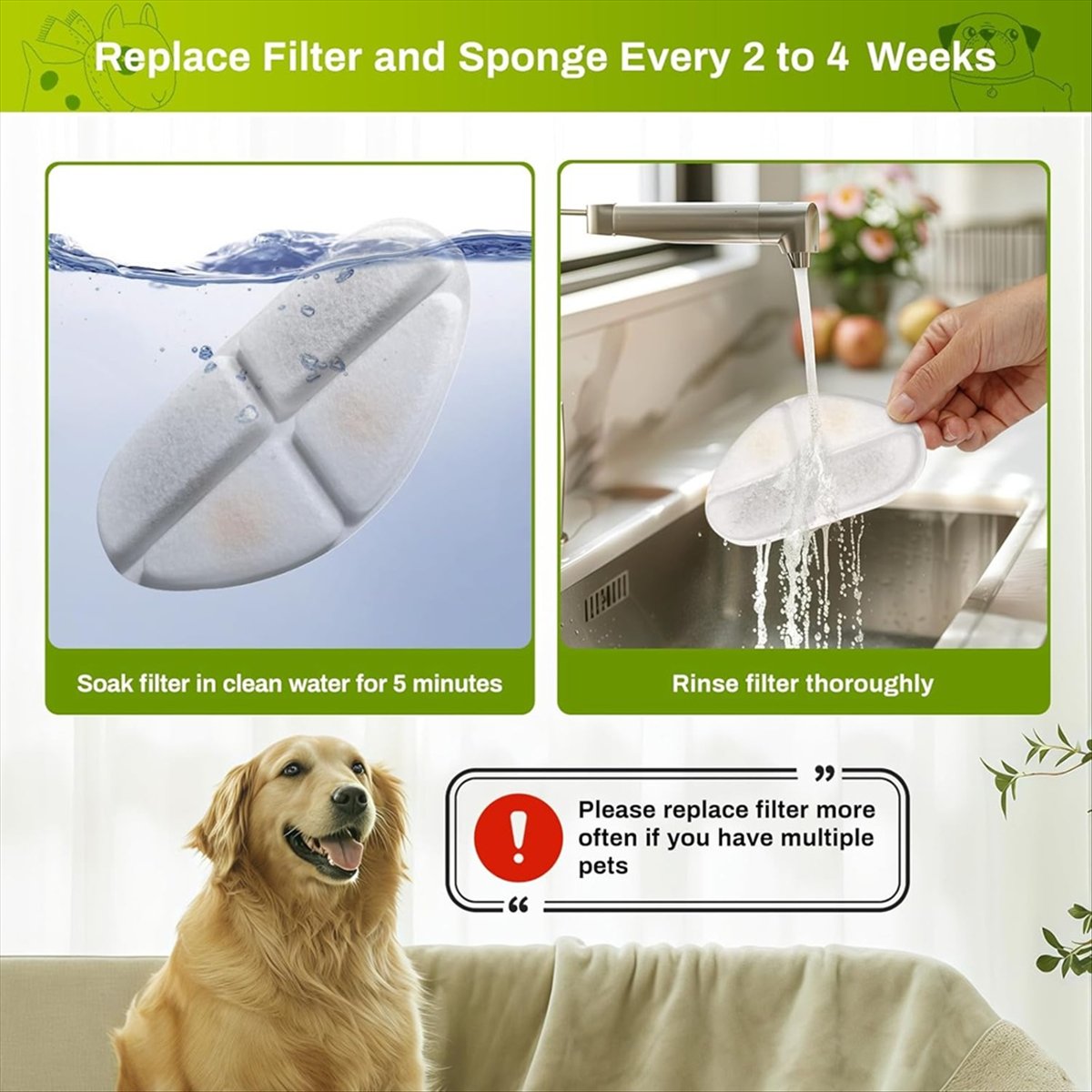FSLH Filters and Pump Sponges  - Cat Water Fountain Filter review and price